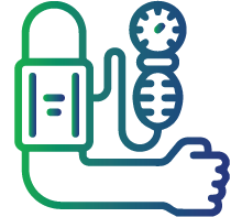 Having high blood pressure (hypertension)