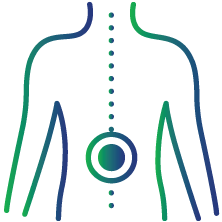 Persistent chest, back or hip pain