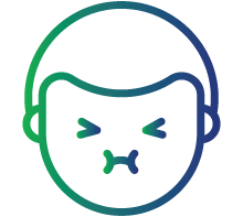 Chubby and younger-looking face