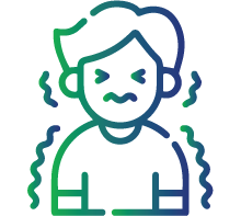 Chills, sweating, or shivering