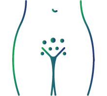 Changes in the skin color around the genitals