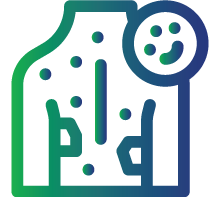 Red or purple discoloration of skin