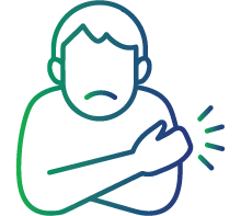 Localized swelling and redness