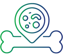 Are suffering from an infection of the bone marrow