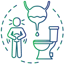 Having increased or decreased urinary frequency (pee)