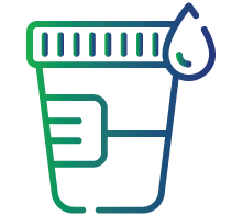 Dark-colored urine and stool