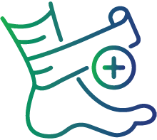 Non-healing wounds or abscesses