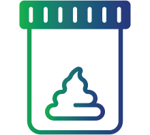 Light-coloured stool