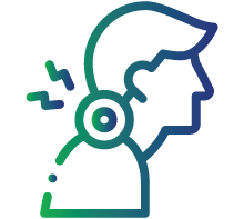 Painful muscle contractions affecting the neck or abdomen