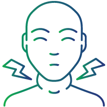 Lump or swelling in the lymph nodes located under your arm, near your collarbone, and on neck