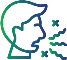 Garlic odor in breath and body tissues