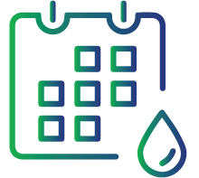 Menstrual bleeding that is longer than usual