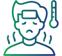 High fever with cold hands and feet