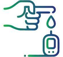 High blood sugar (hyperglycemia) despite normal or low insulin levels