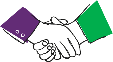 Handshake illustration